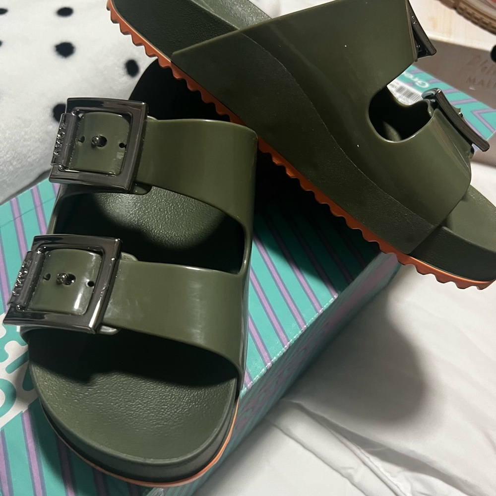 Stylish Olive Green Sandals